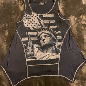 Liberty tank top, sequined.